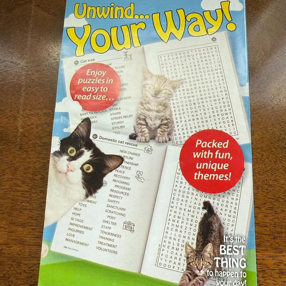 Cat Lovers Word Search Booklet
